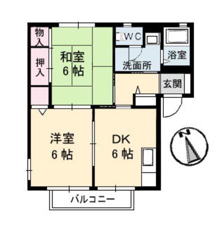 メゾンティアラ（Ｓ）の物件間取画像